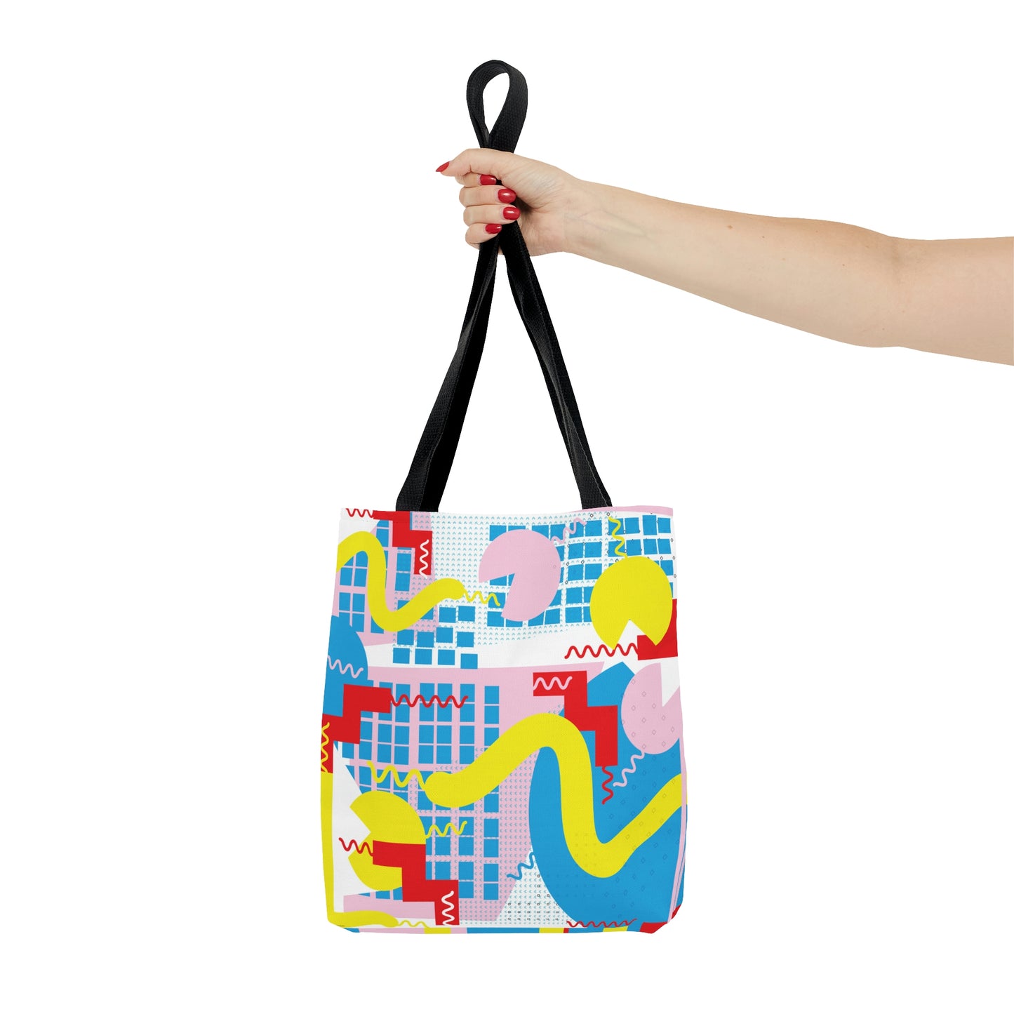 1980s Retro Abstract Graphic Art - Squiggle - Tote Bag