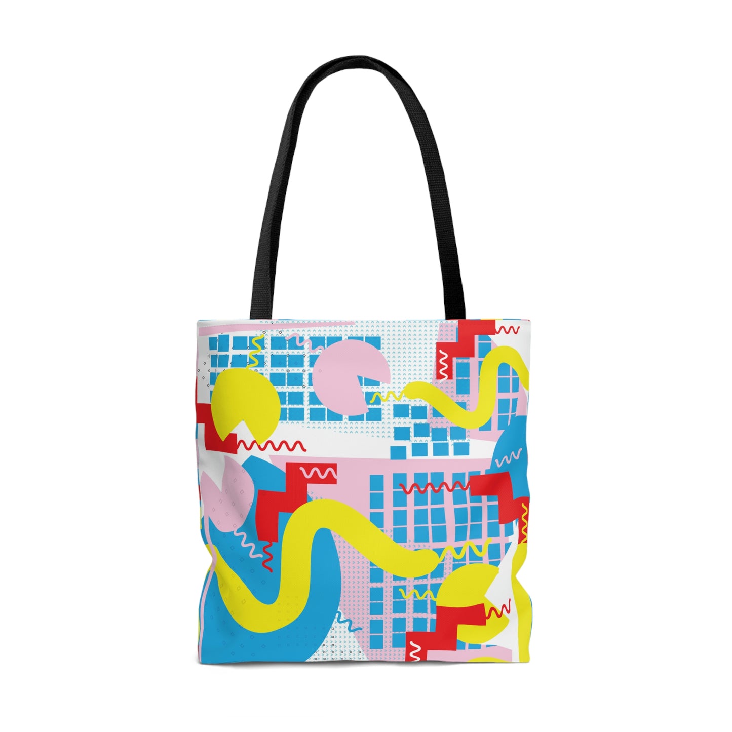 1980s Retro Abstract Graphic Art - Squiggle - Tote Bag