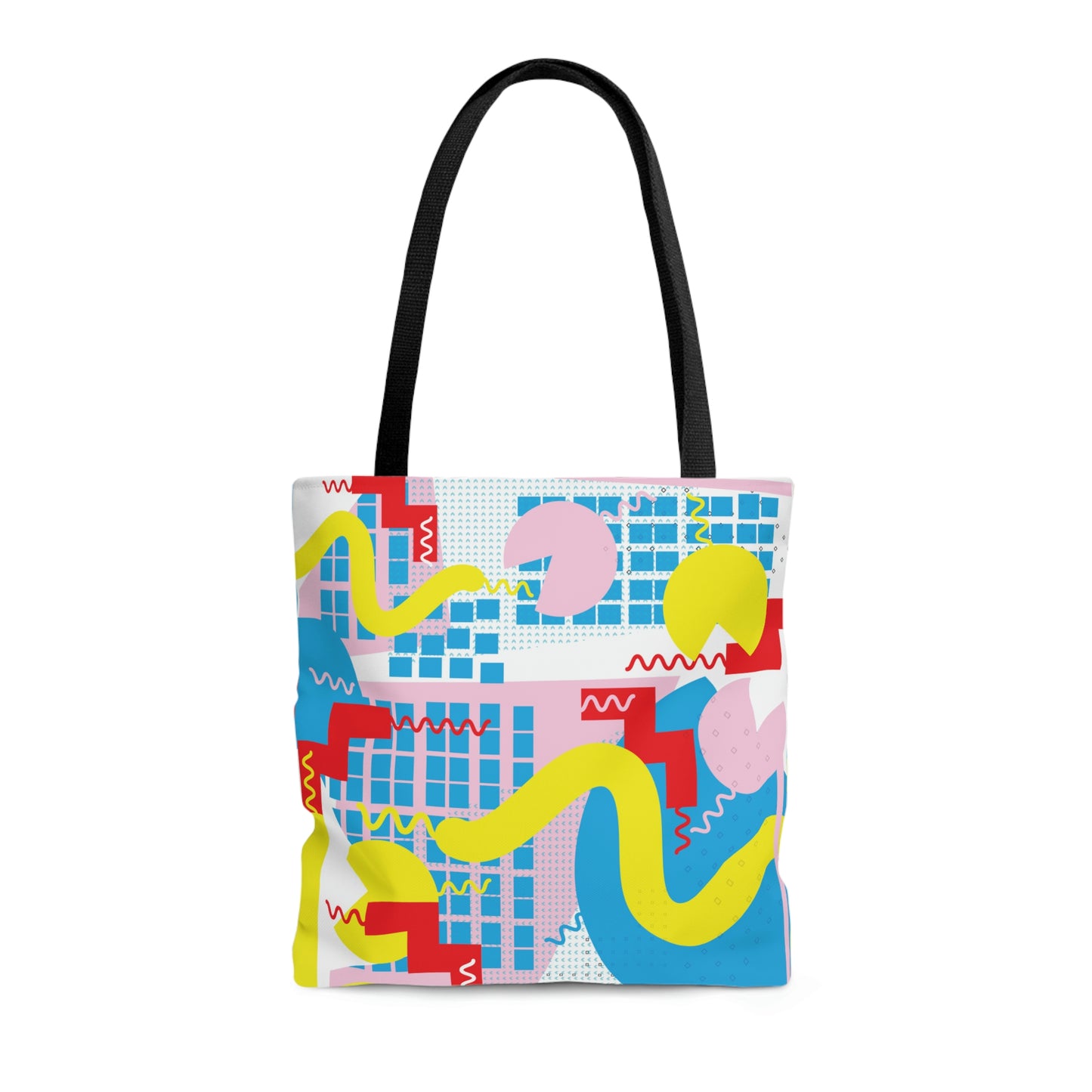 1980s Retro Abstract Graphic Art - Squiggle - Tote Bag