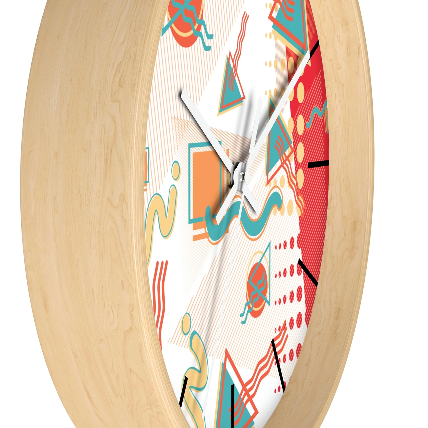 1980s Retro Abstract - Sushi - Wall Clock