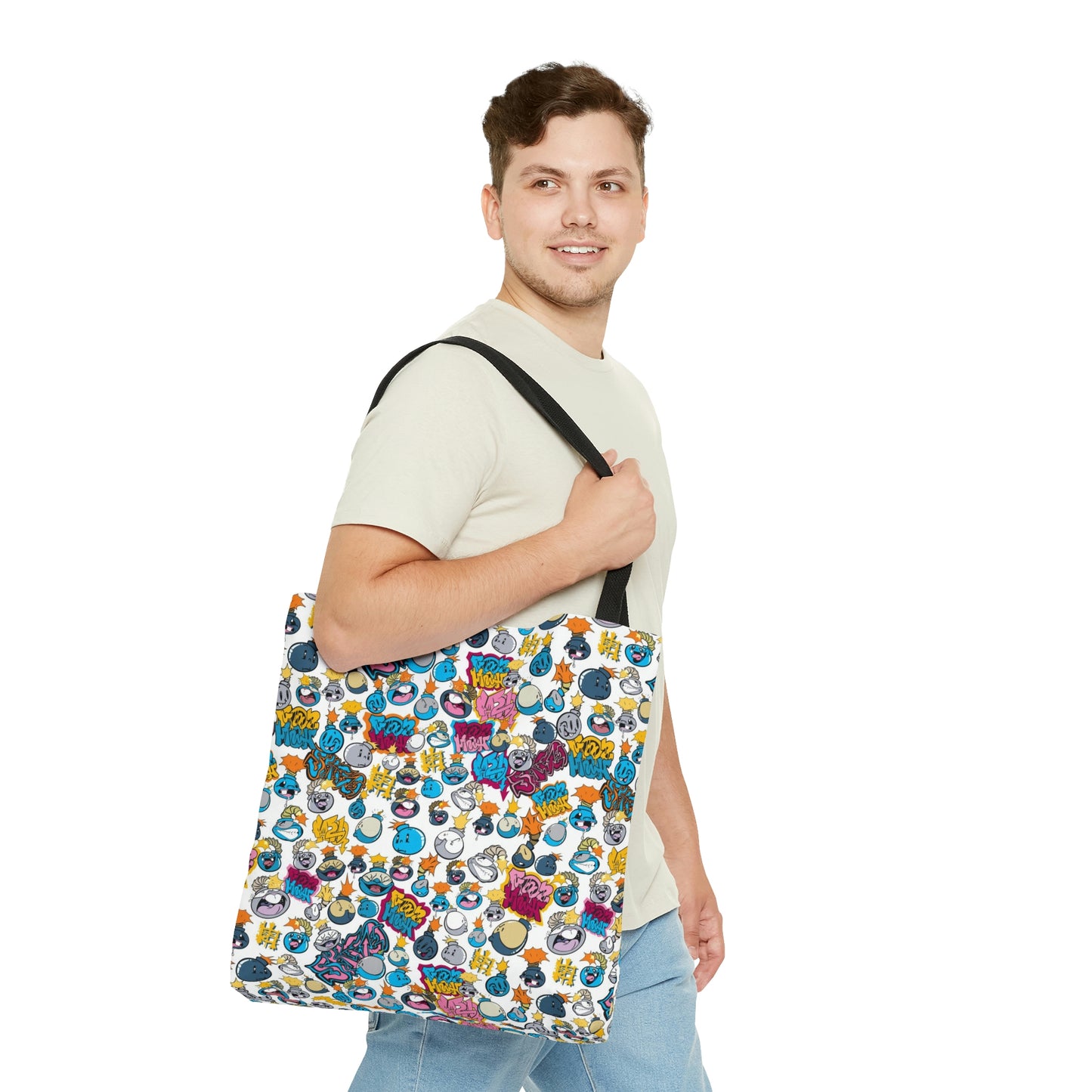 Skizo Fa2hq Crazy Bomb Cartoons Street Art Graphic Tote