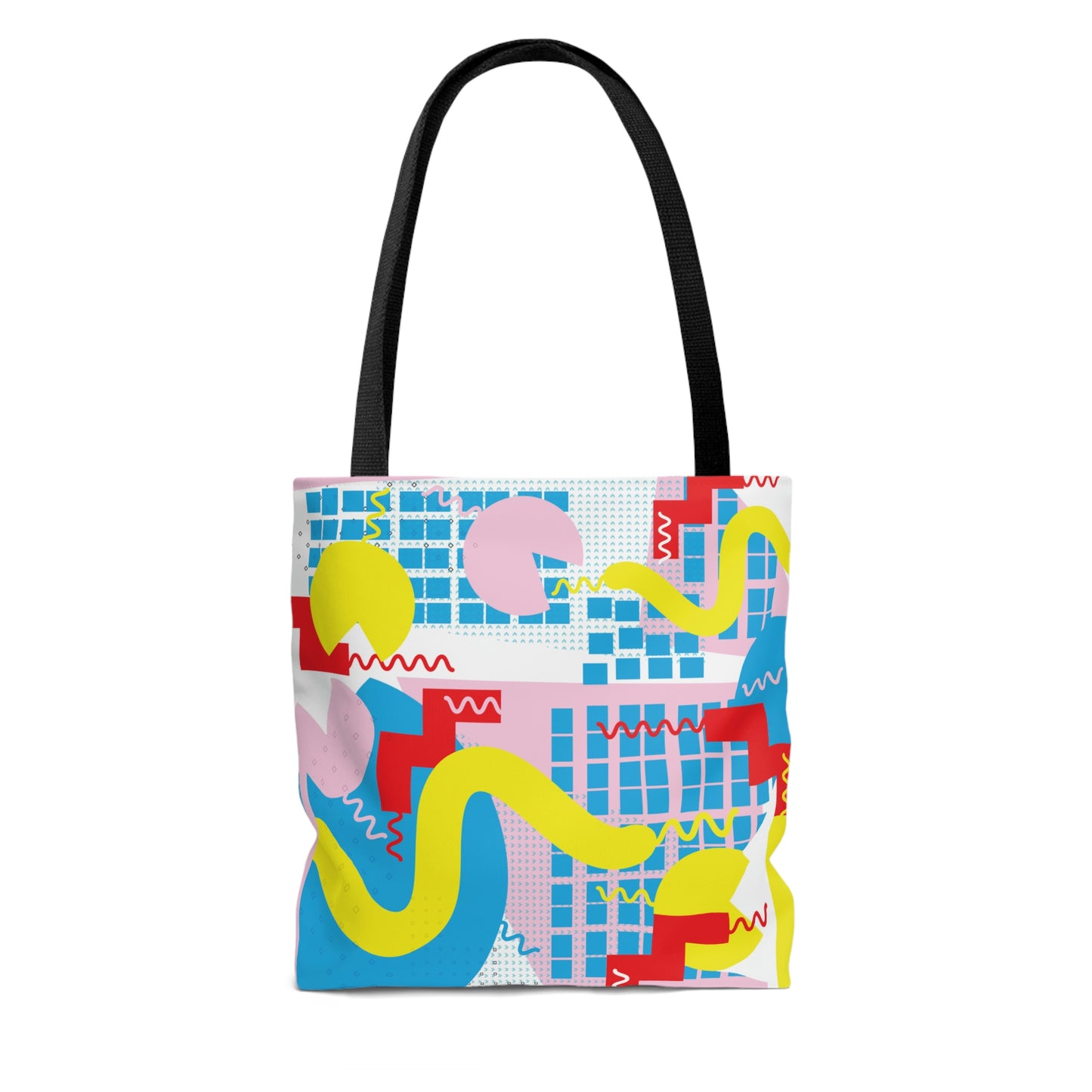 1980s Retro Abstract Graphic Art - Squiggle - Tote Bag