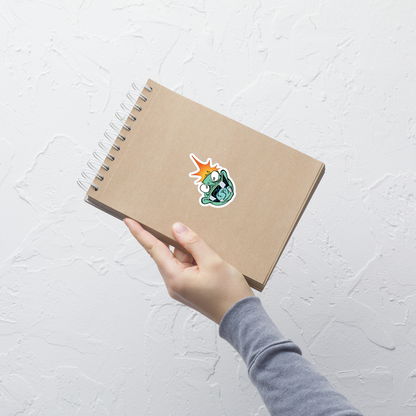 Crazy Street Art Cartoon Bomb Character Bubble-Free Sticker