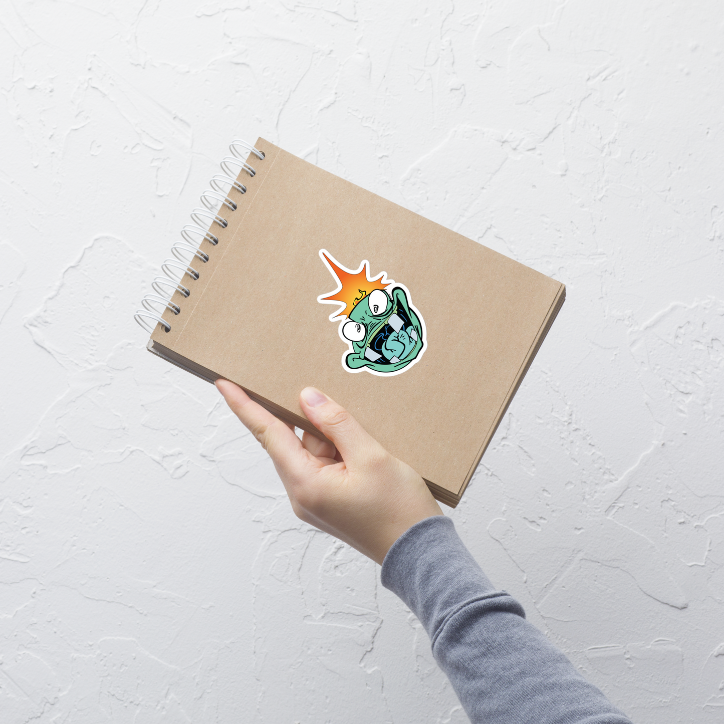 Crazy Street Art Cartoon Bomb Character Bubble-Free Sticker