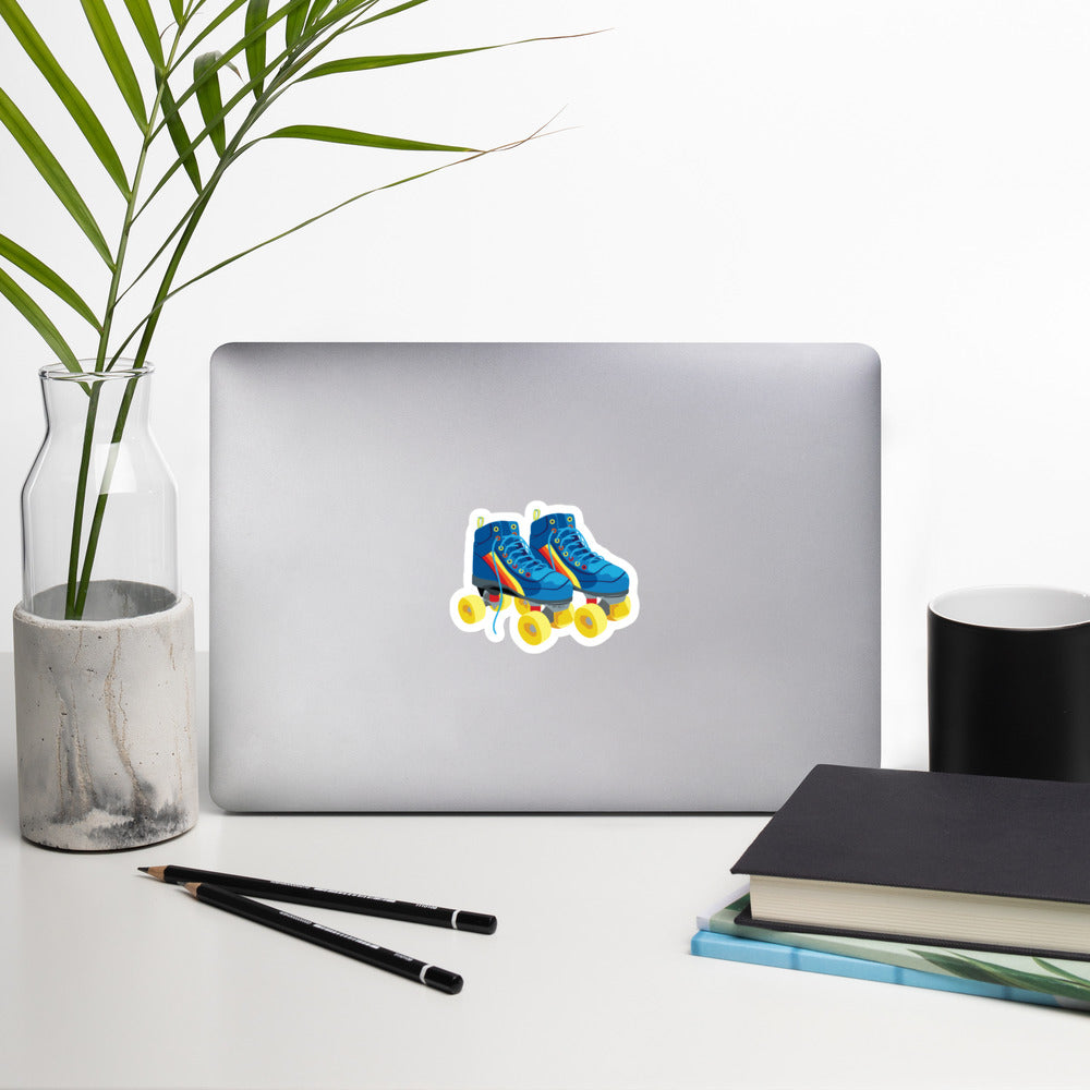 Retro Roller Skates Sticker -Bubble-Free Sticker