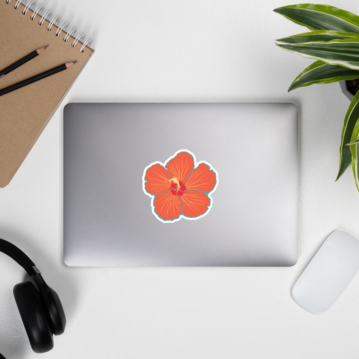 Orange Tropical Flower - Bubble-Free Sticker
