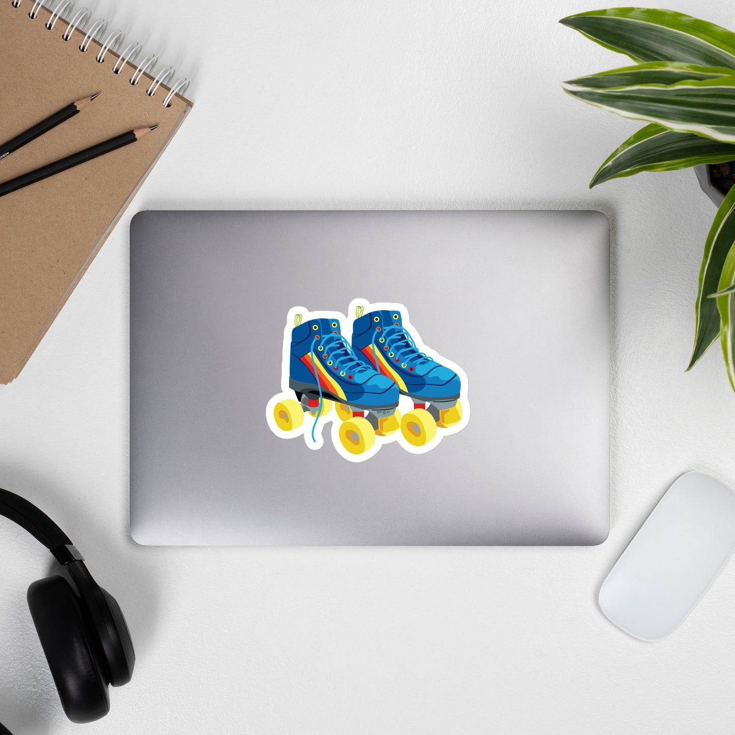 Retro Roller Skates Sticker -Bubble-Free Sticker