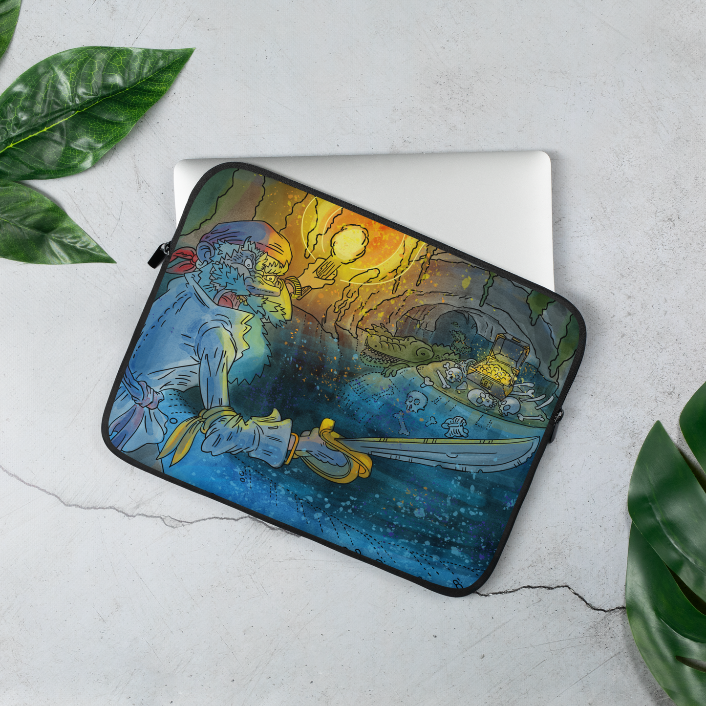 Pirate Adventure - Gator Cave - Laptop Sleeve