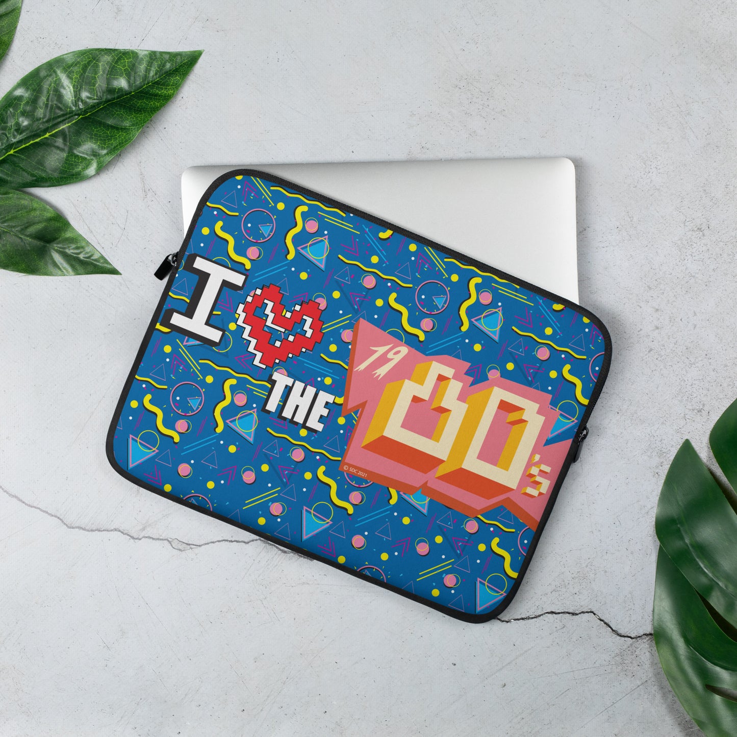 I Love the 1980s - Muscle Pants Design - Laptop Sleeve