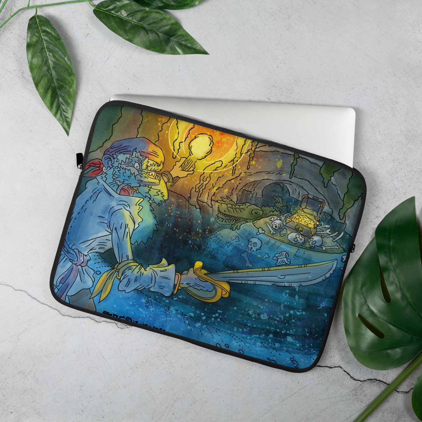 Pirate Adventure - Gator Cave - Laptop Sleeve