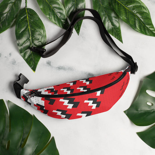 Fanny Pack - 1980 Retro Abstract Graphic Art - Attack Formation -