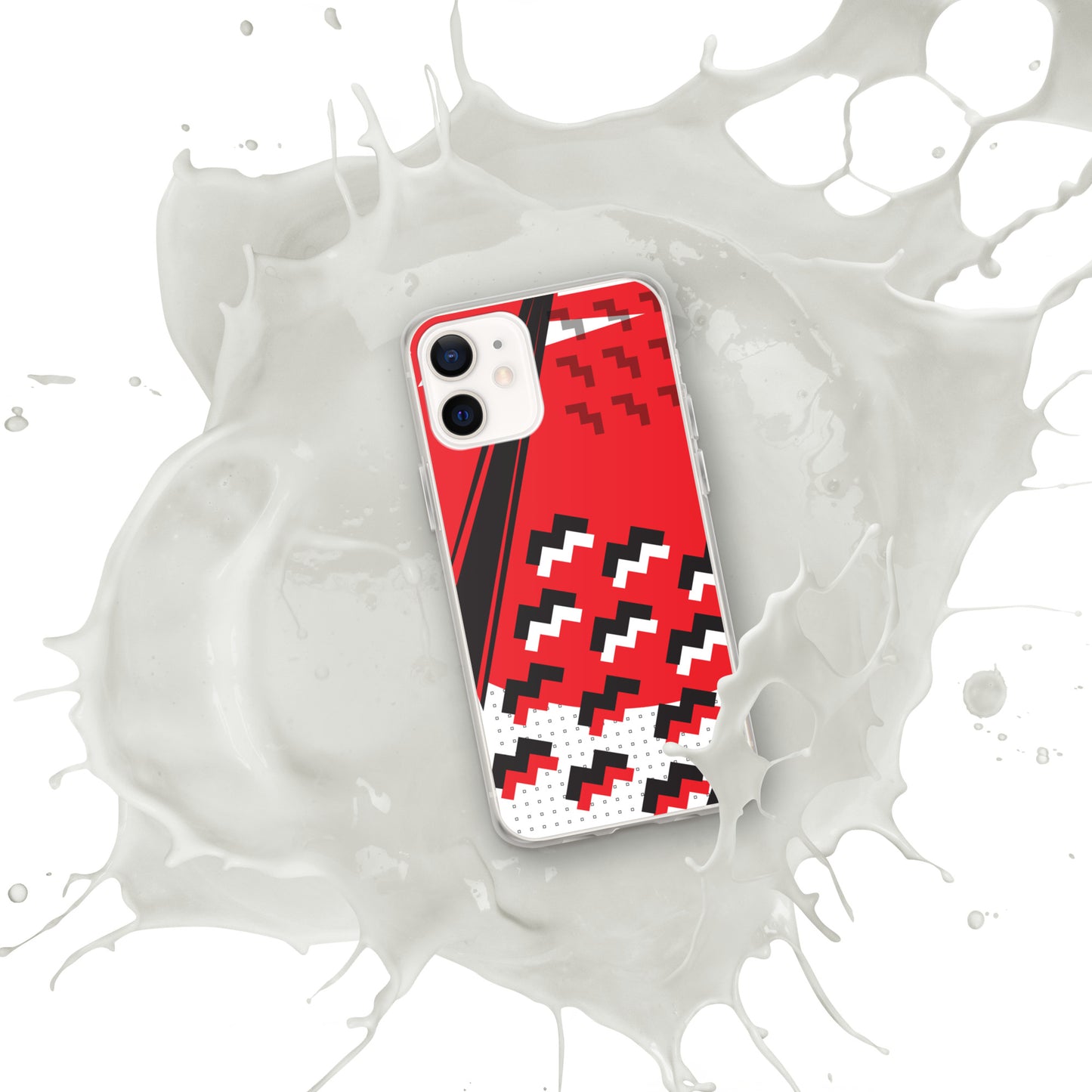 Clear Case for iPhone®1980 Retro Abstract Graphic Art - Attack Formation -