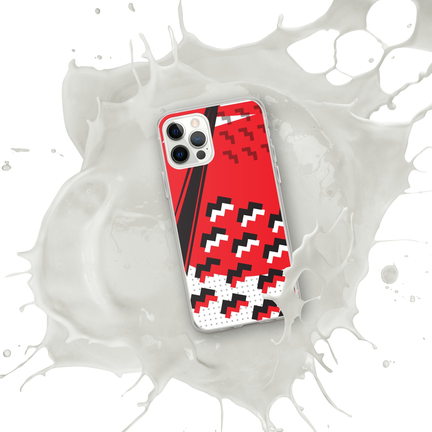 Clear Case for iPhone®1980 Retro Abstract Graphic Art - Attack Formation -