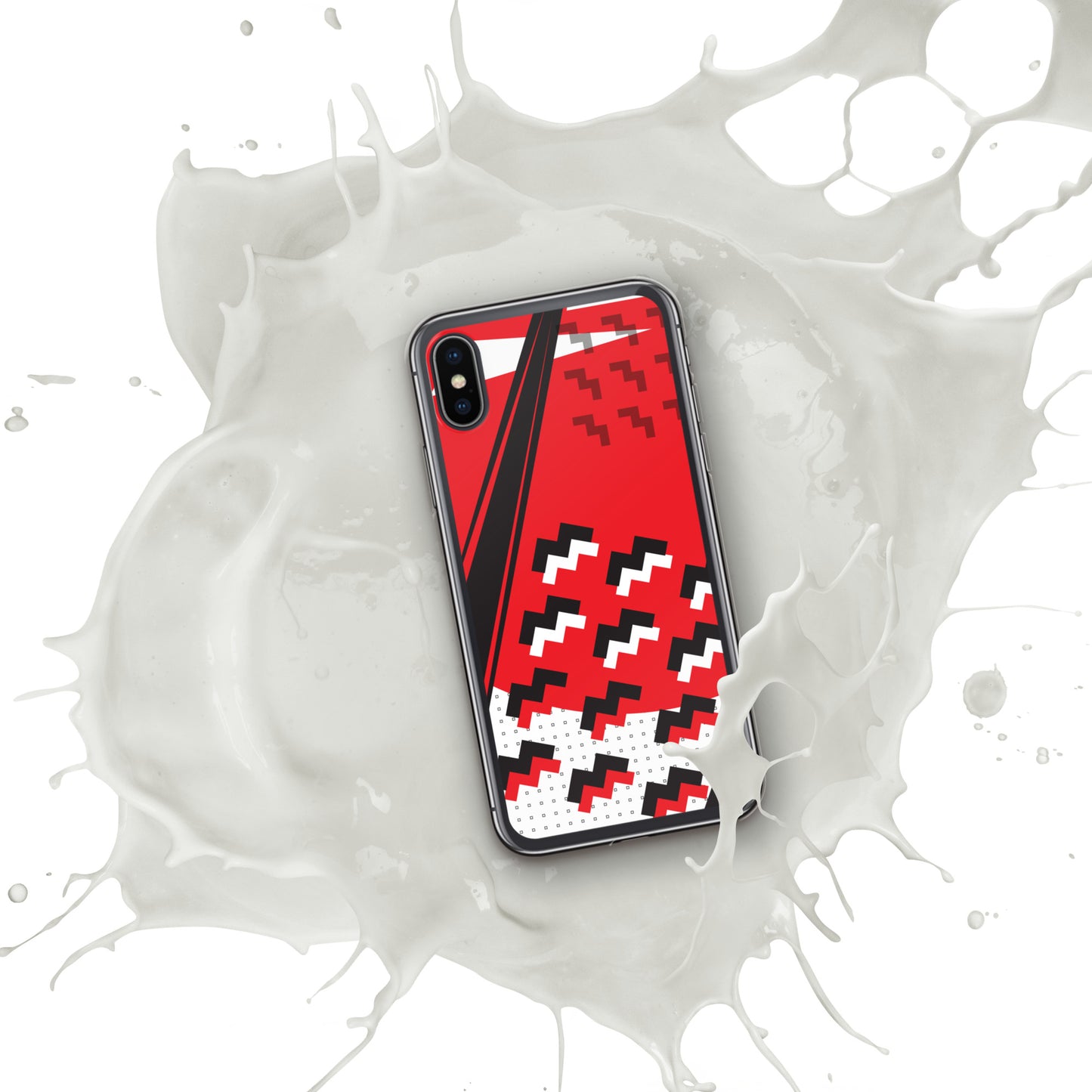 Clear Case for iPhone®1980 Retro Abstract Graphic Art - Attack Formation -