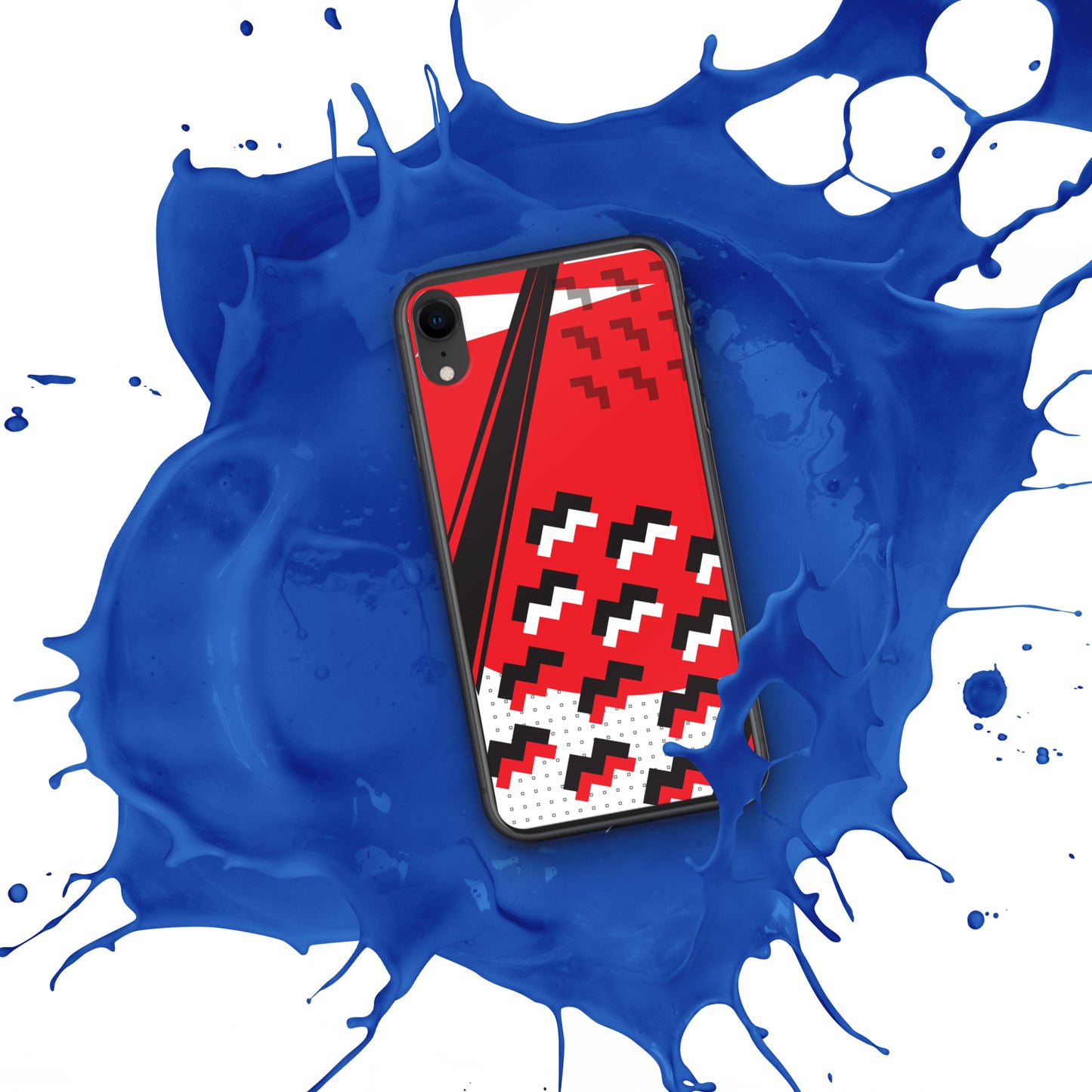 Clear Case for iPhone®1980 Retro Abstract Graphic Art - Attack Formation -