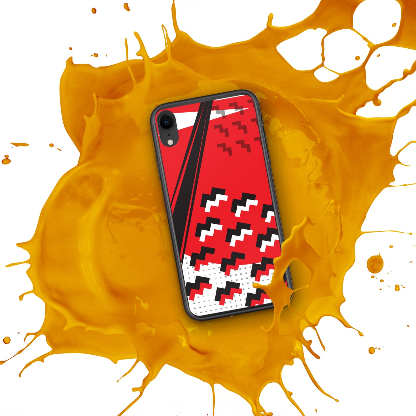 Clear Case for iPhone®1980 Retro Abstract Graphic Art - Attack Formation -