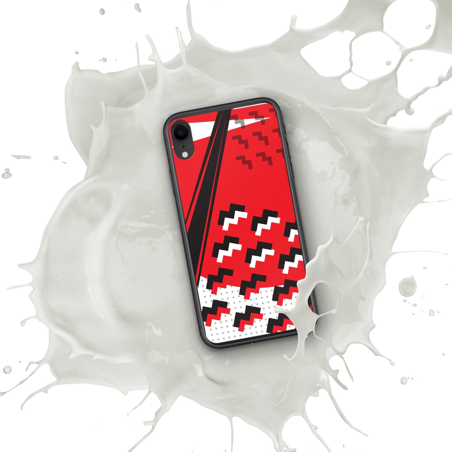 Clear Case for iPhone®1980 Retro Abstract Graphic Art - Attack Formation -
