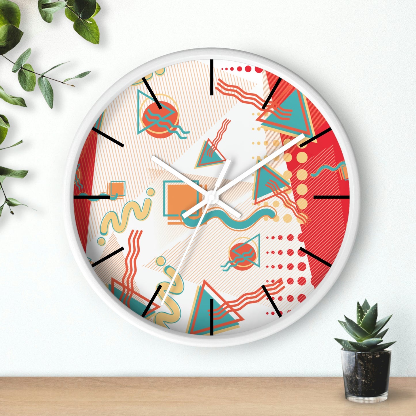 1980s Retro Abstract - Sushi - Wall Clock