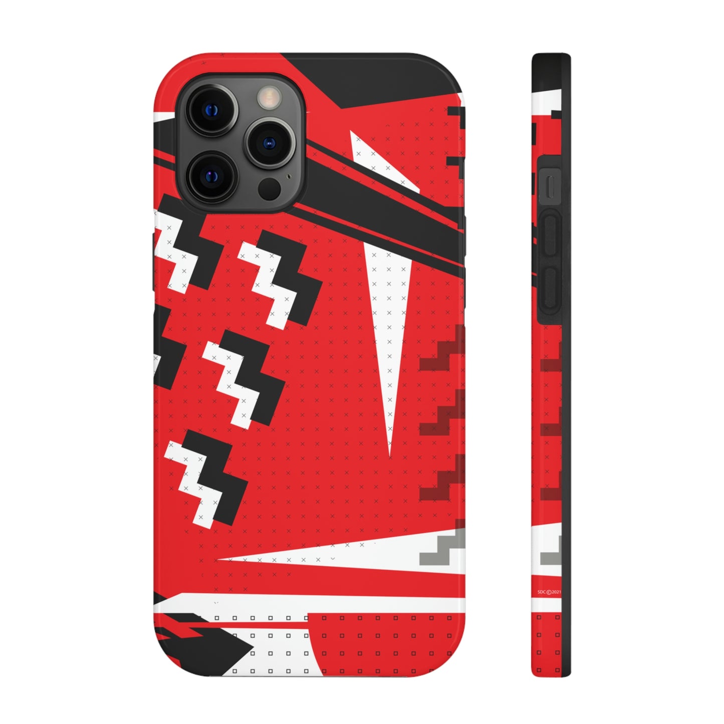 Tough Phone Cases, Case-Mate -80s Retro Abstract Graphic Art - Attack Formation -