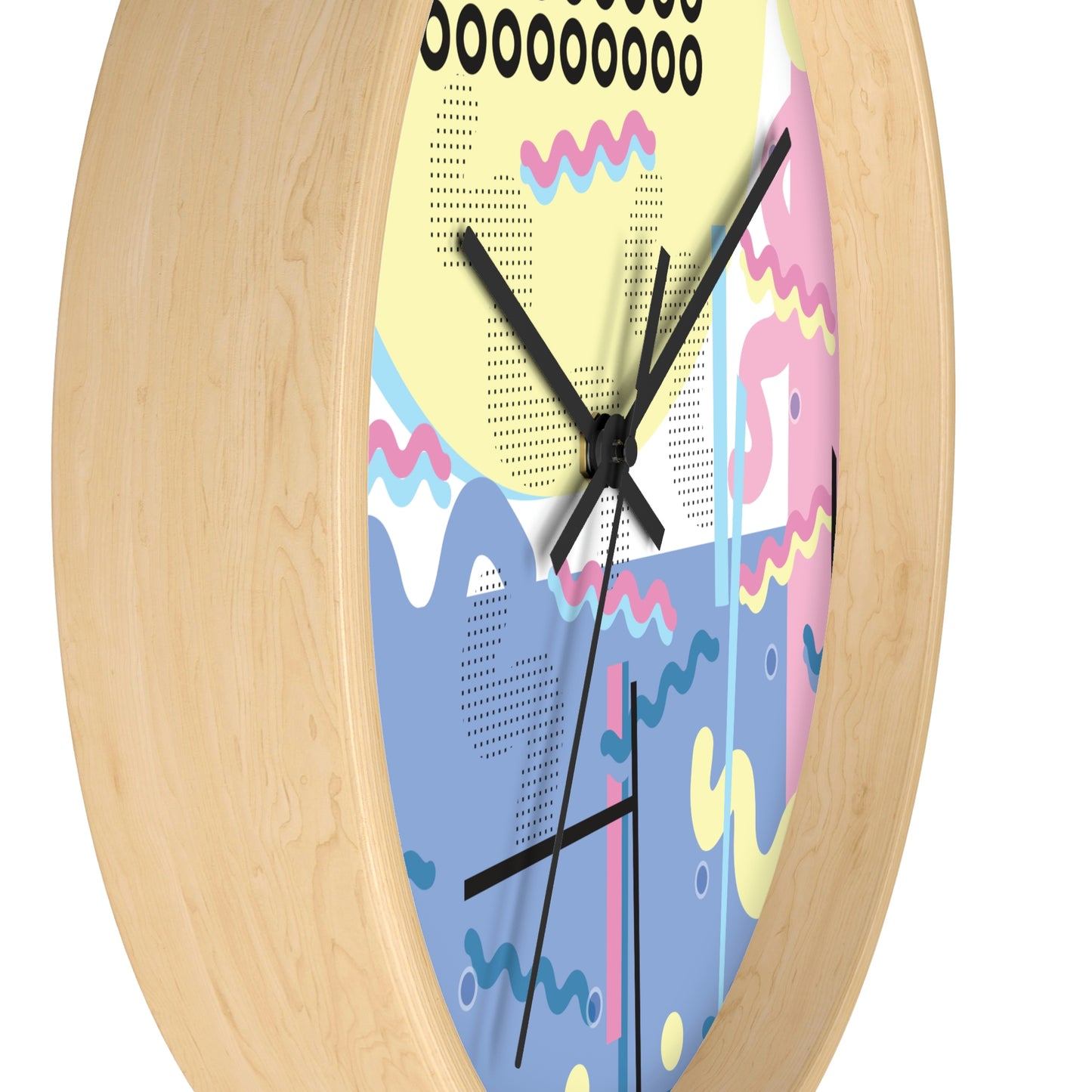 Retro Pop Abstract Wall Clock