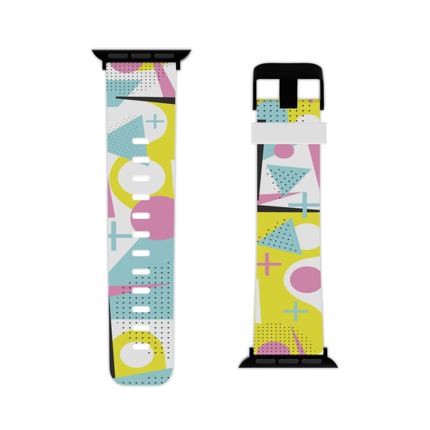 Yellow and Pink 80's Inspired Watch Band for Apple Watch