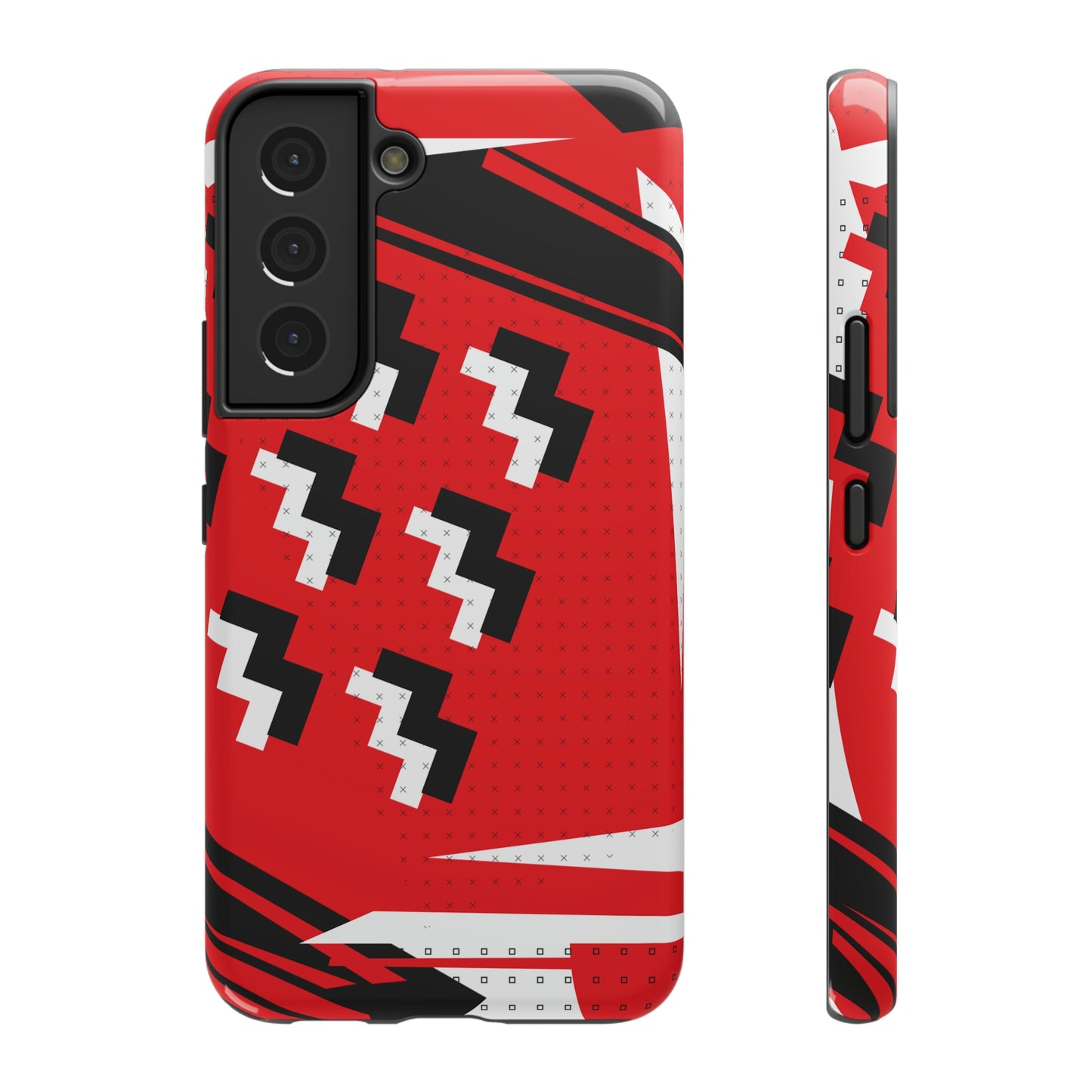 Impact-Resistant Cases - 1980s Retro Abstract Graphic Art - Attack Formation -