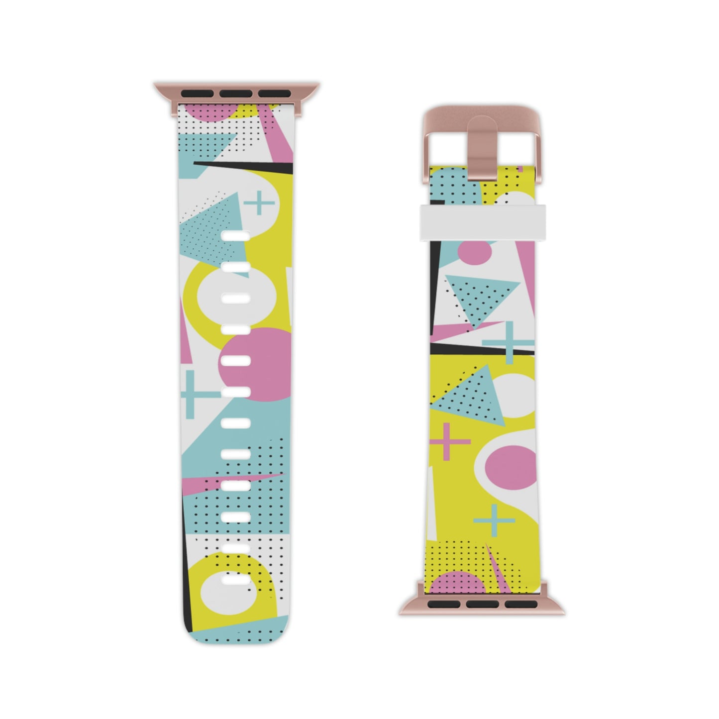 Yellow and Pink 80's Inspired Watch Band for Apple Watch