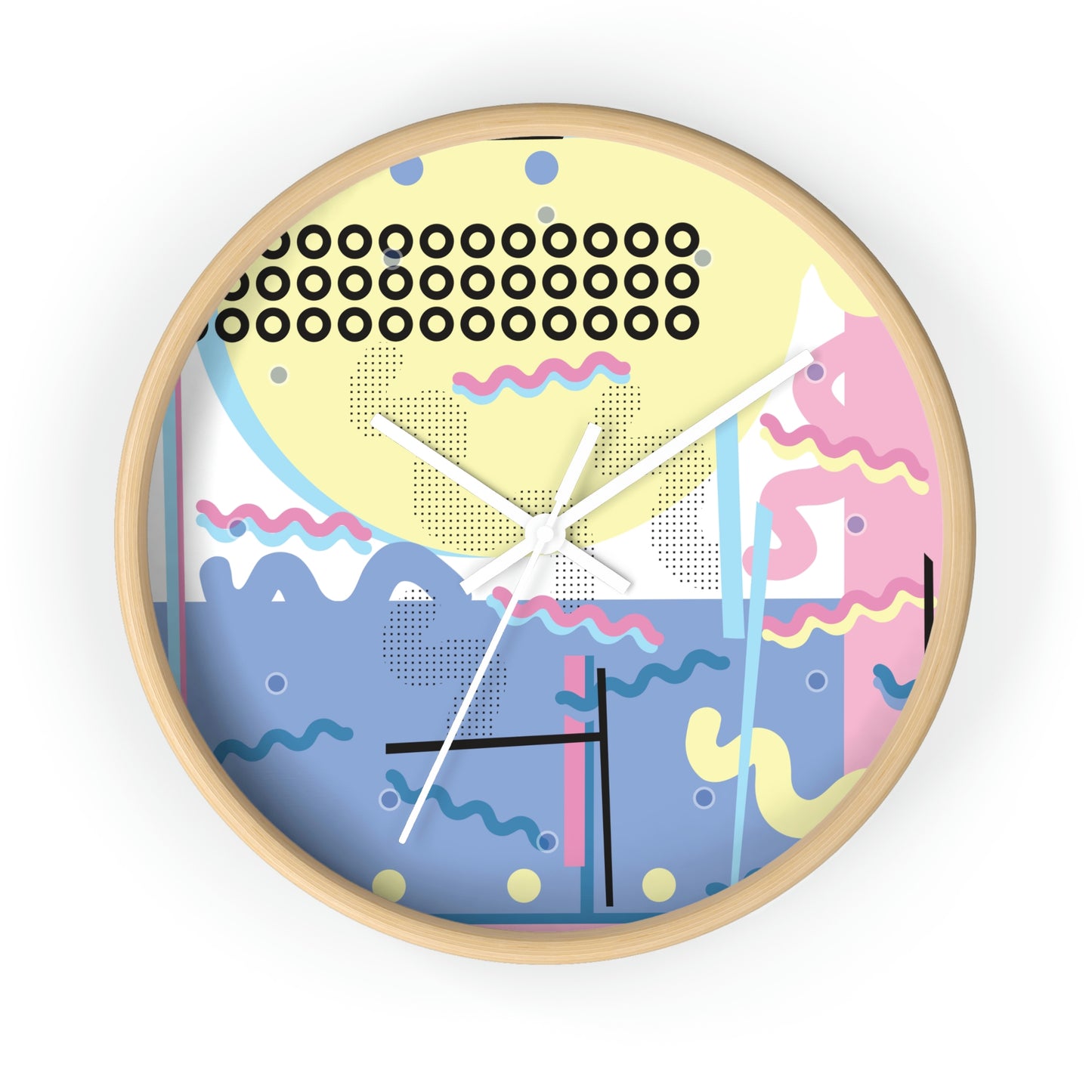 Retro Pop Abstract Wall Clock