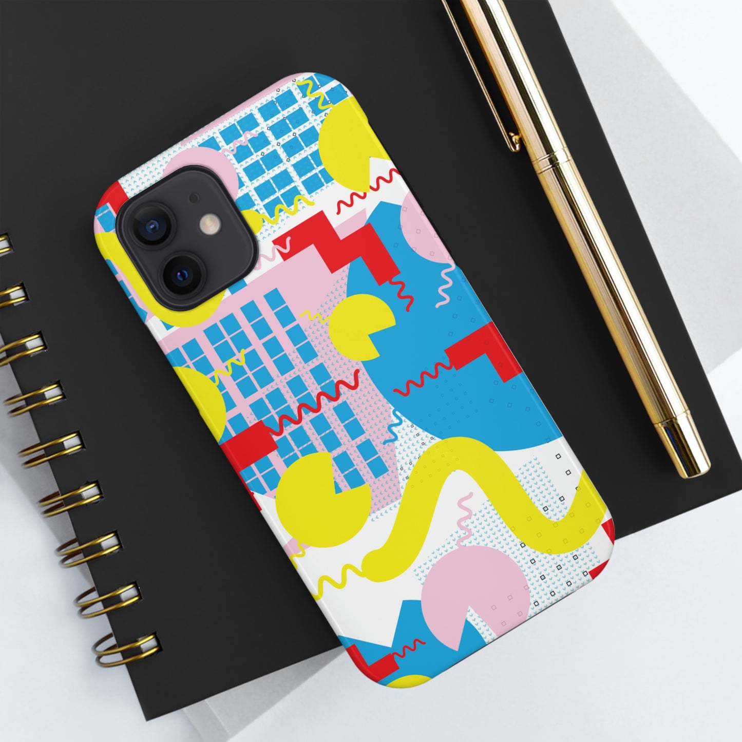 Tough Phone Cases, Case-Mate -80s Retro Abstract Graphic Art - Squiggle -