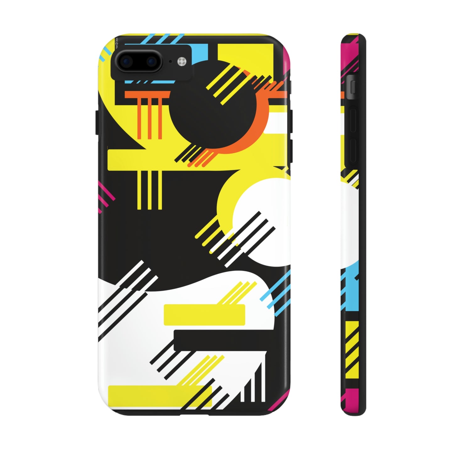 Tough Phone Cases, Case-Mate -80s Retro Abstract Graphic Art - Primary Tines -