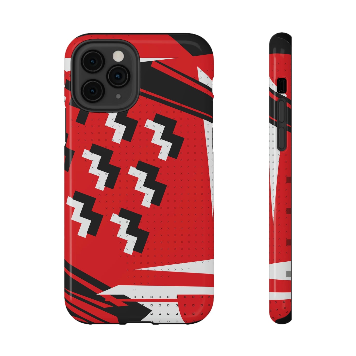 Impact-Resistant Cases - 1980s Retro Abstract Graphic Art - Attack Formation -