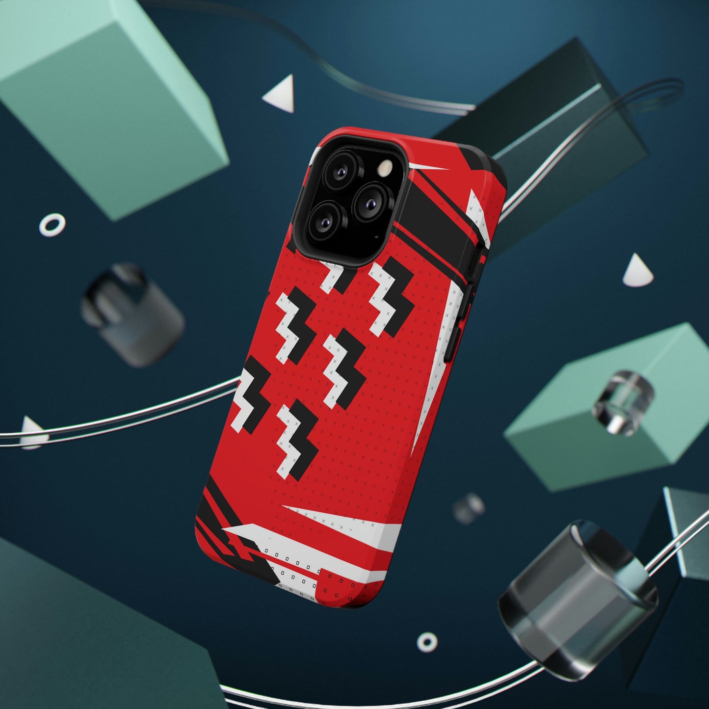 Impact-Resistant Cases - 1980s Retro Abstract Graphic Art - Attack Formation -