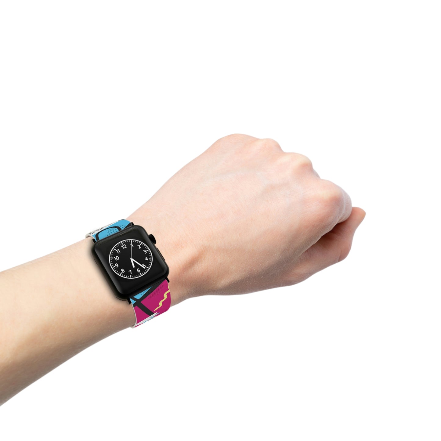 80's Inspired Bright Colors Geometric Watch Band for Apple Watch