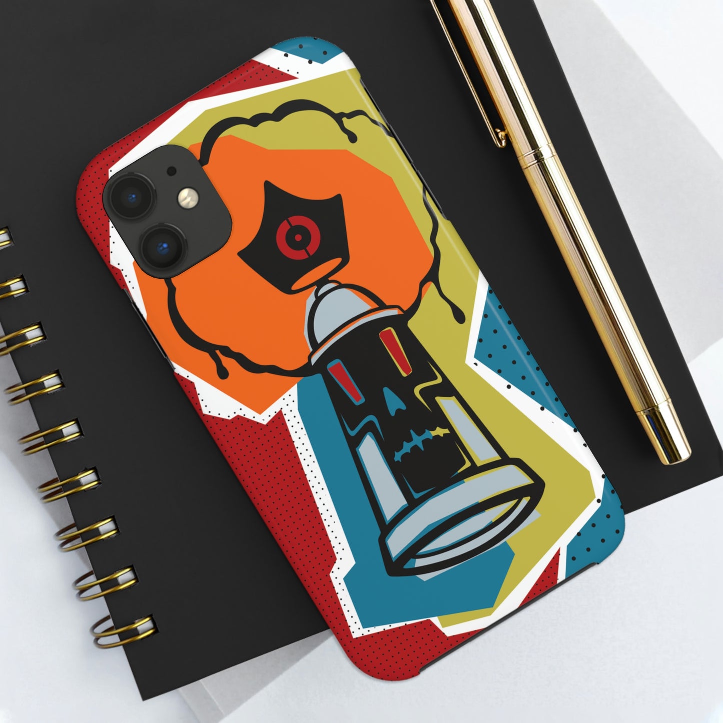 Tough Phone Cases, Case-Mate Skizo Fa2hq Spray Paint Can Skull - Street Art Style