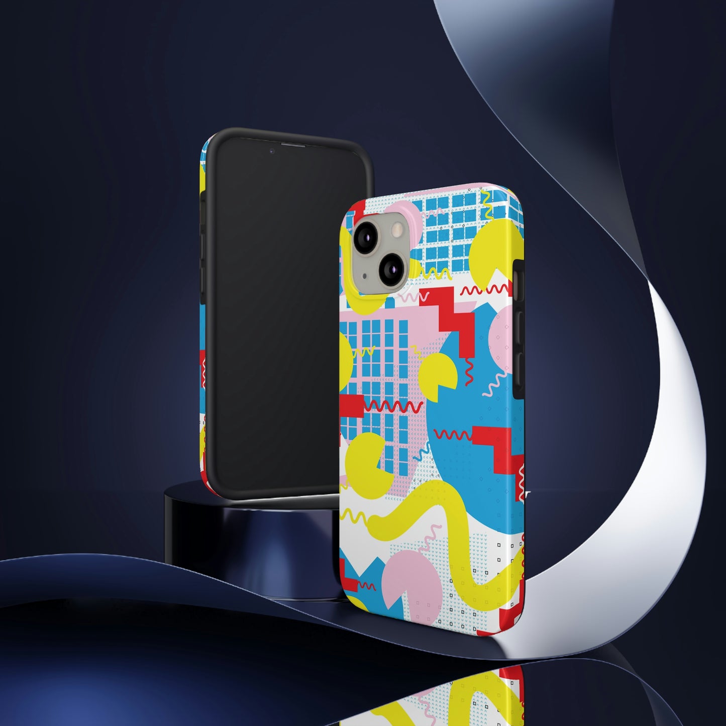 Tough Phone Cases, Case-Mate -80s Retro Abstract Graphic Art - Squiggle -