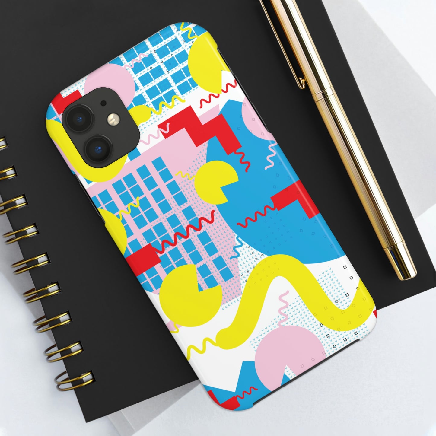 Tough Phone Cases, Case-Mate -80s Retro Abstract Graphic Art - Squiggle -