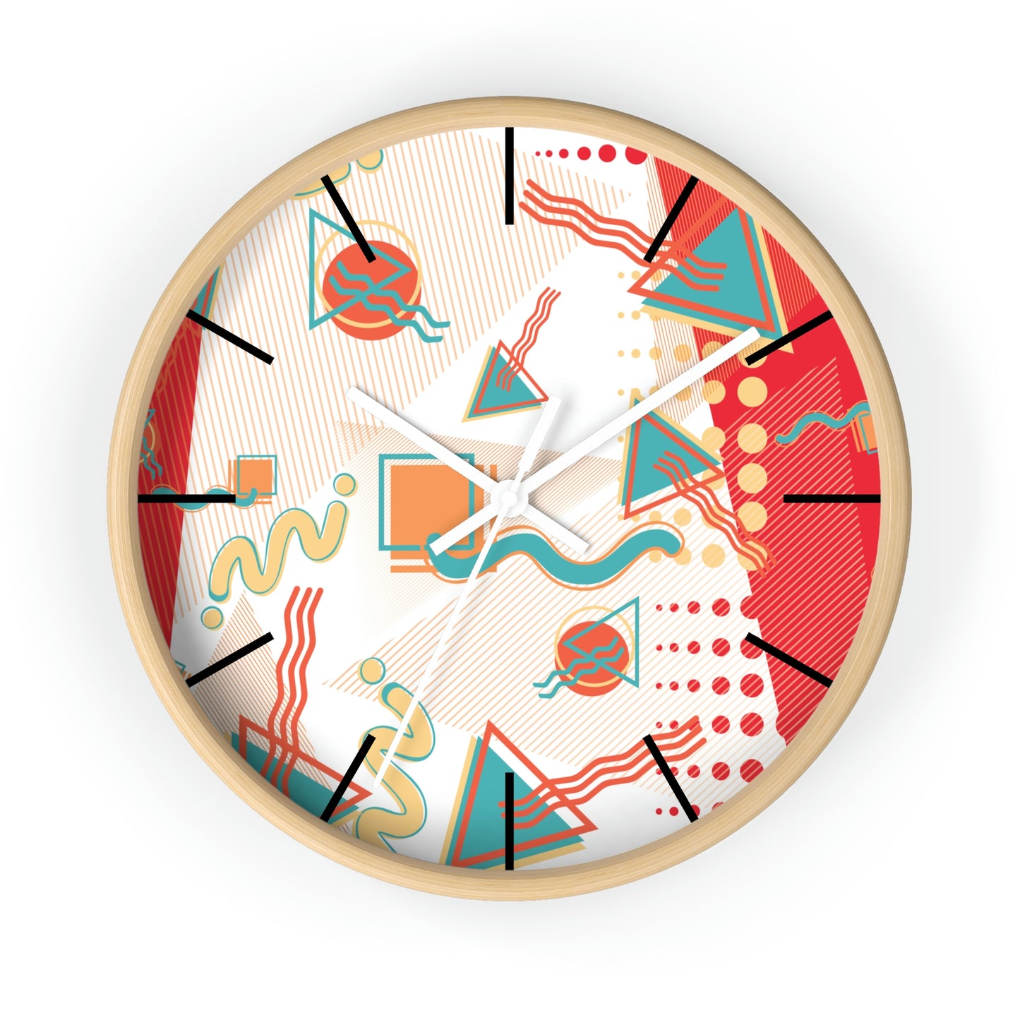 1980s Retro Abstract - Sushi - Wall Clock