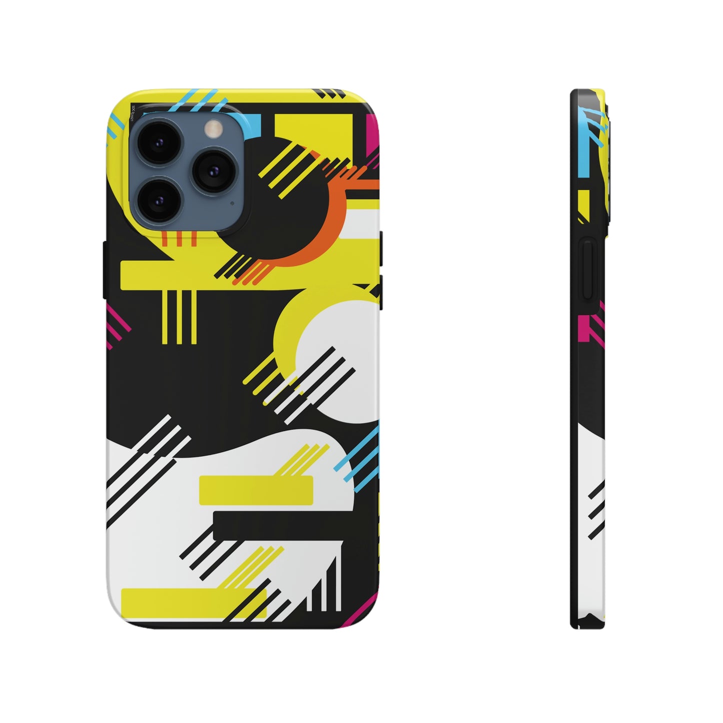 Tough Phone Cases, Case-Mate -80s Retro Abstract Graphic Art - Primary Tines -