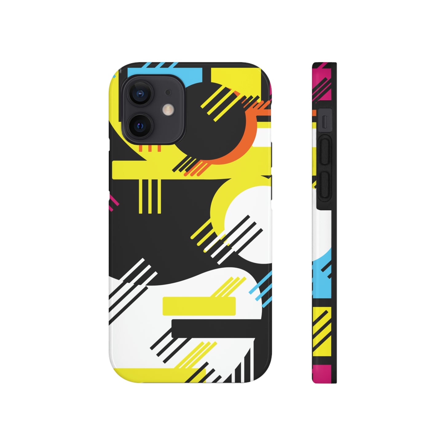 Tough Phone Cases, Case-Mate -80s Retro Abstract Graphic Art - Primary Tines -