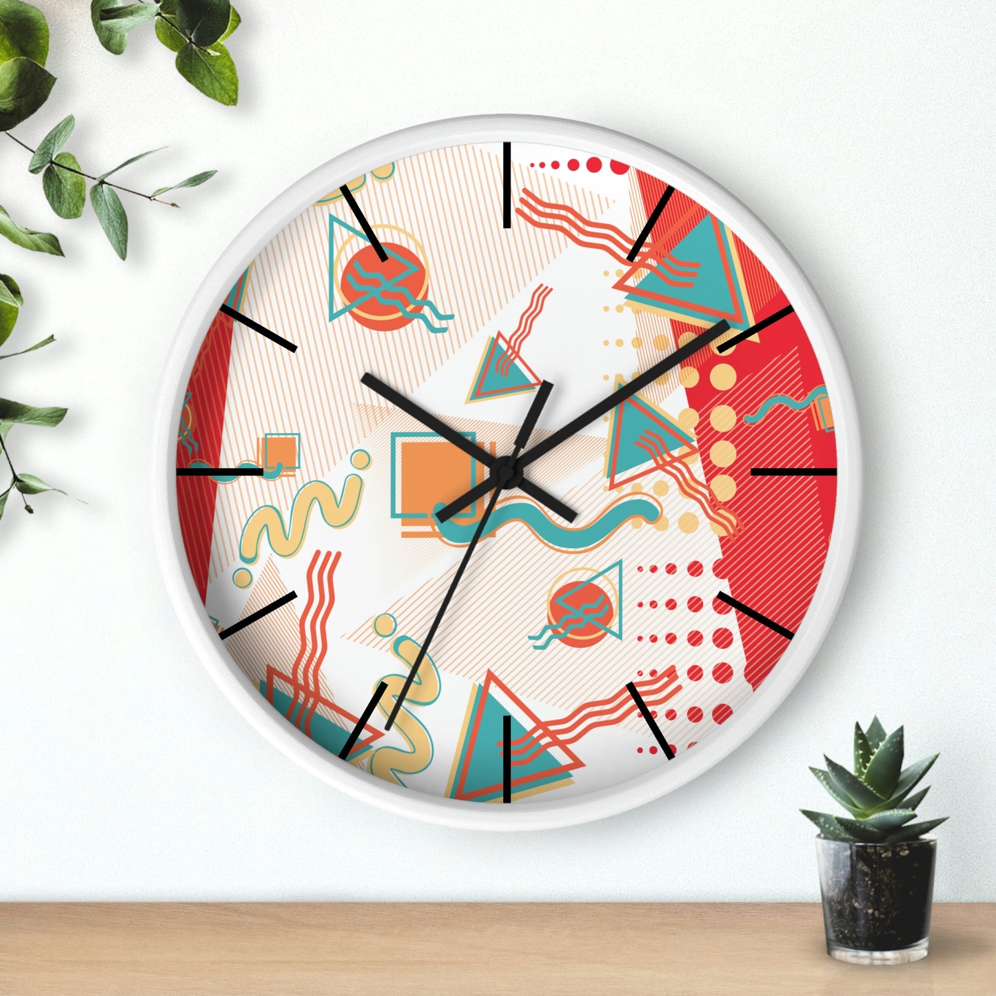 1980s Retro Abstract - Sushi - Wall Clock