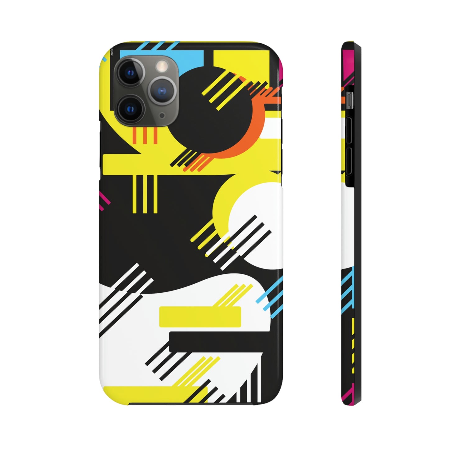 Tough Phone Cases, Case-Mate -80s Retro Abstract Graphic Art - Primary Tines -