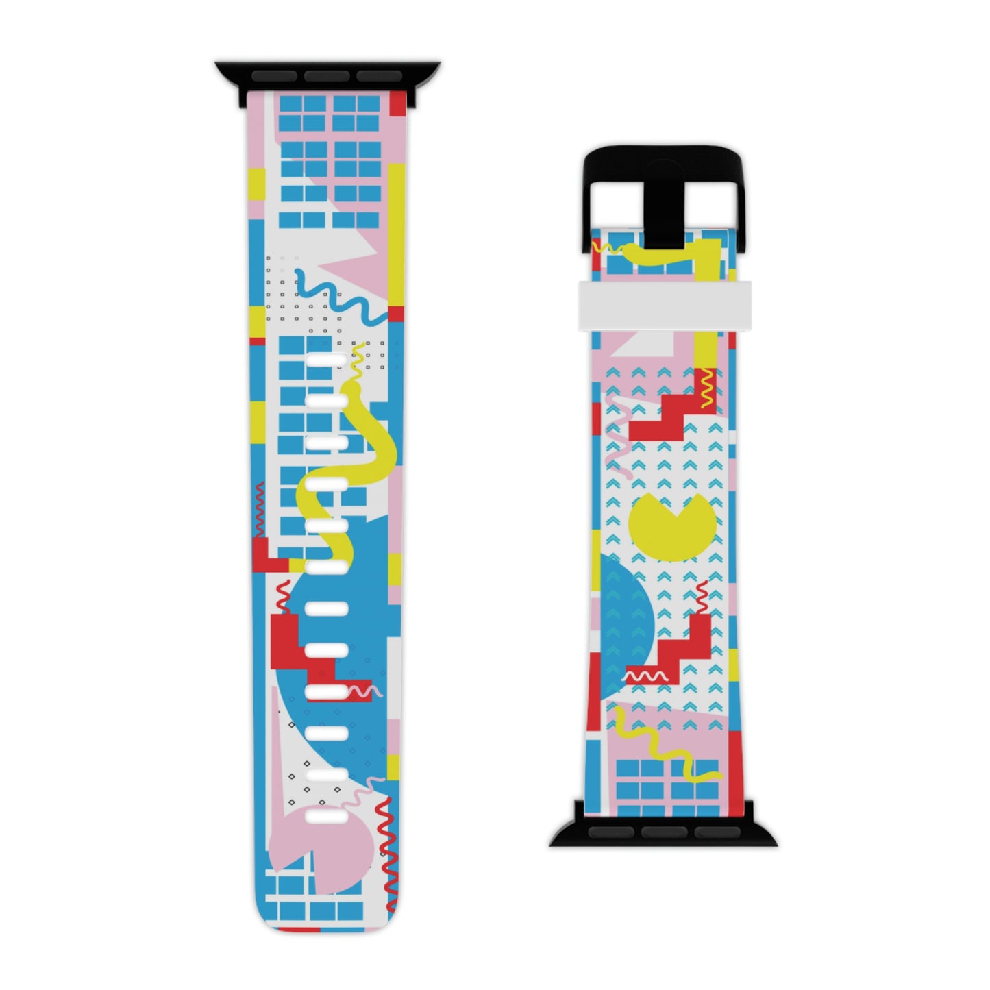 Red and Pink Geometric Watch Band for Apple Watch