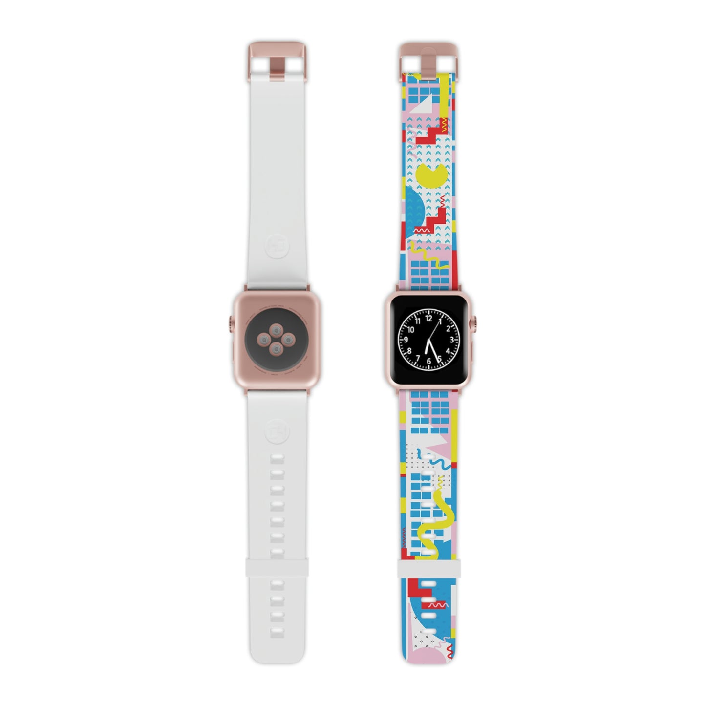 Red and Pink Geometric Watch Band for Apple Watch
