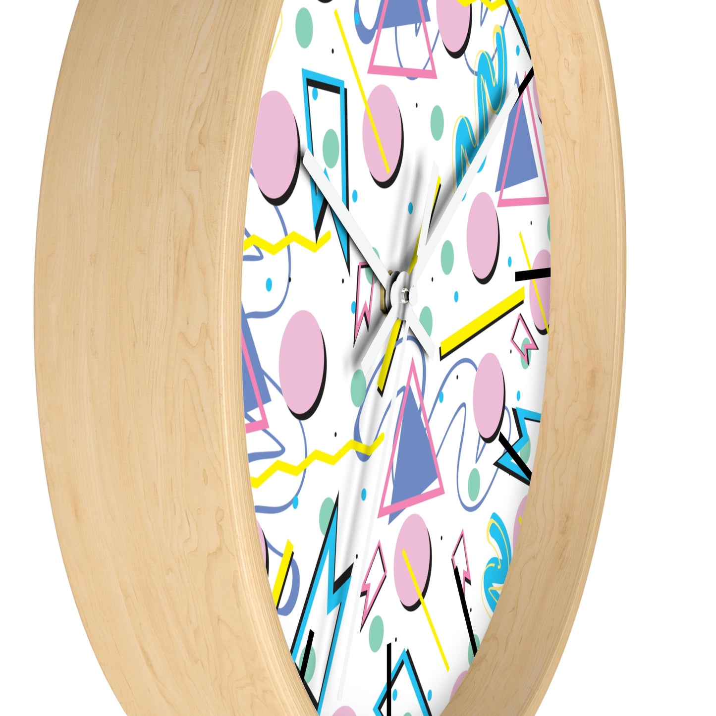 1980s Retro Abstract - Party Balloons - Wall Clock