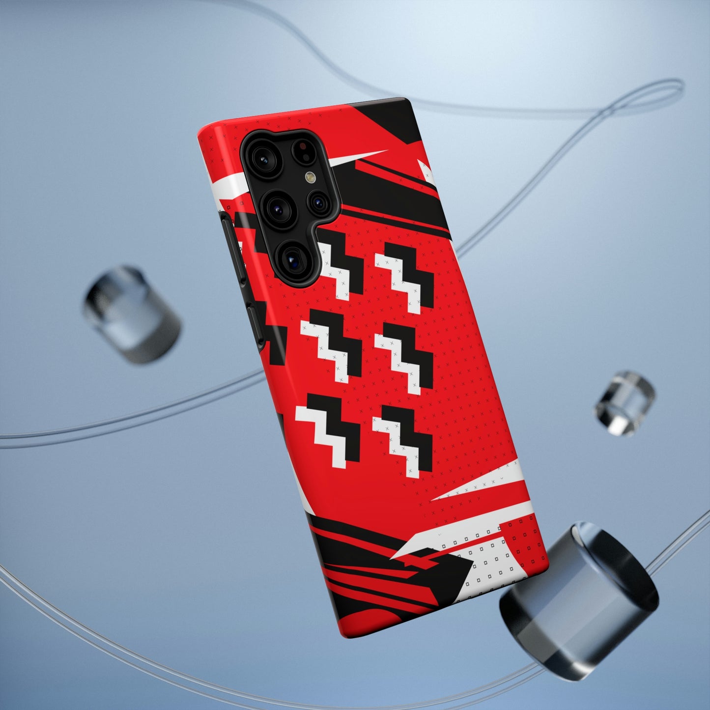 Impact-Resistant Cases - 1980s Retro Abstract Graphic Art - Attack Formation -