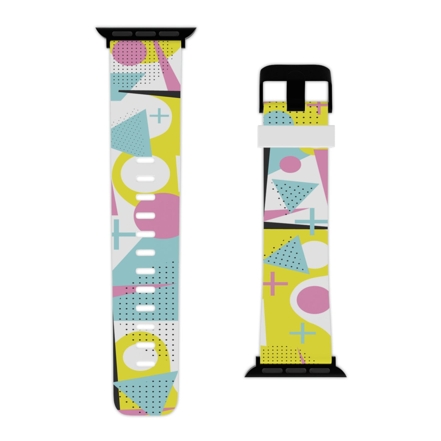 Yellow and Pink 80's Inspired Watch Band for Apple Watch