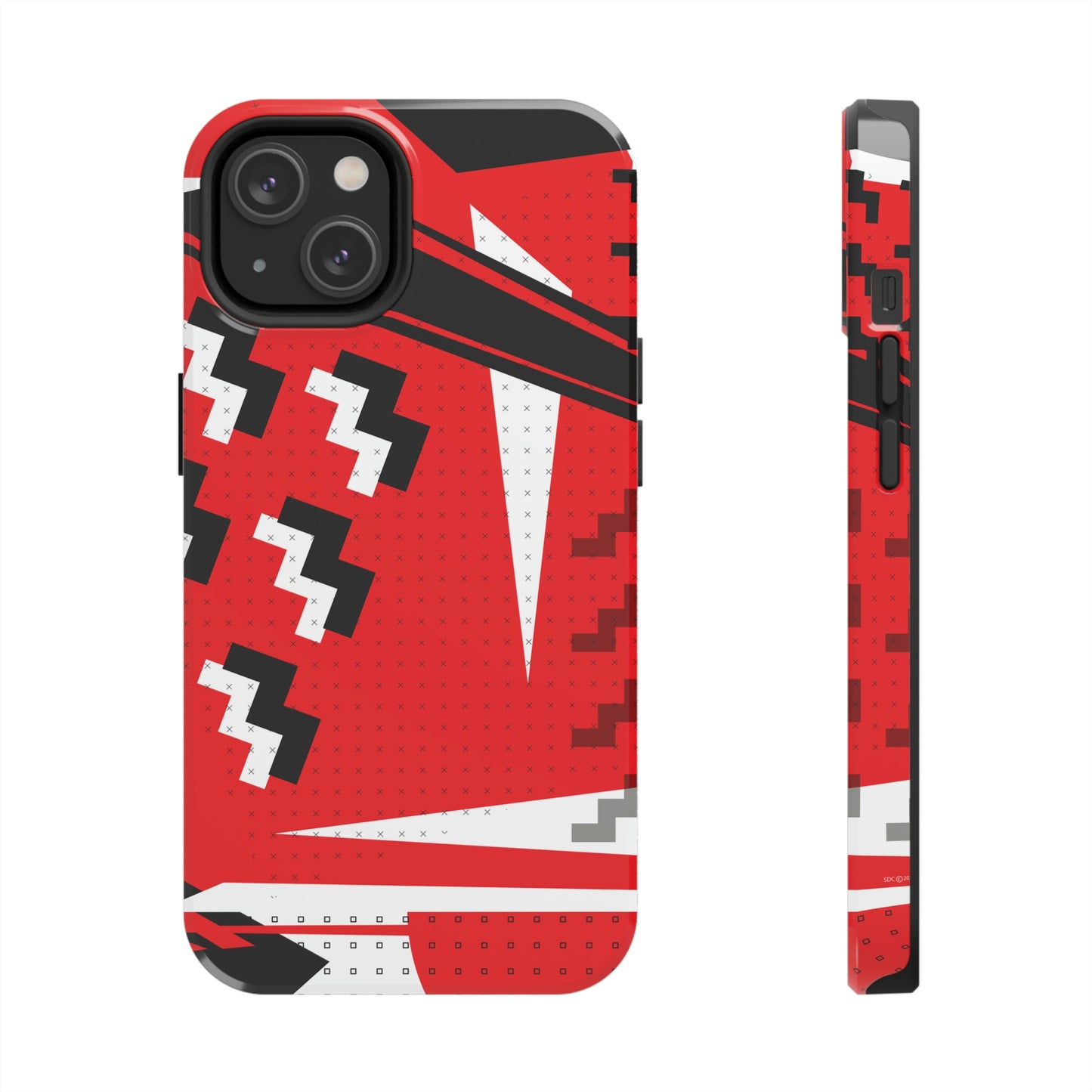 Tough Phone Cases, Case-Mate -80s Retro Abstract Graphic Art - Attack Formation -