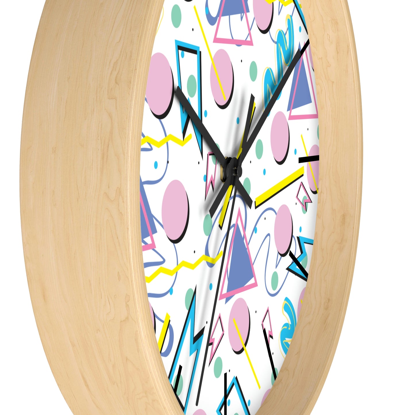 1980s Retro Abstract - Party Balloons - Wall Clock