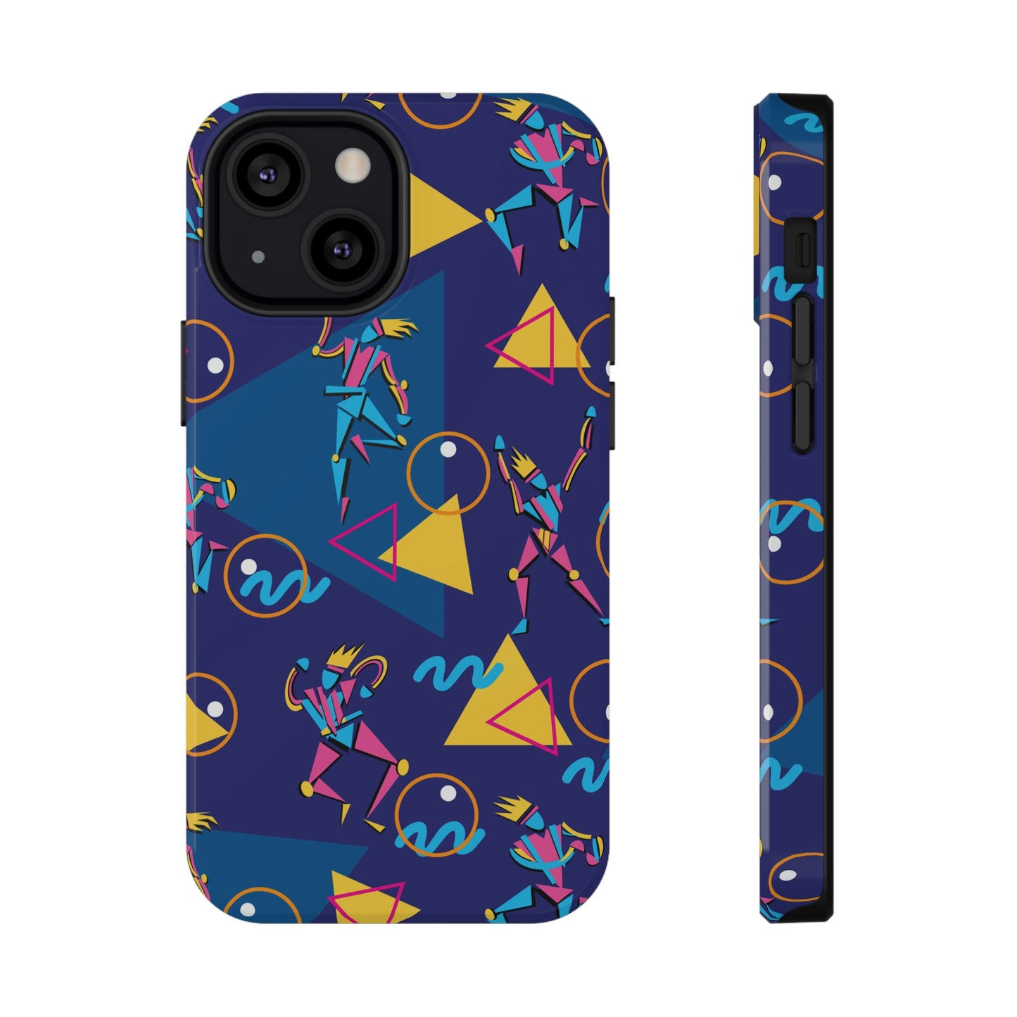 Impact-Resistant Cases - 1980s Retro Abstract Graphic Art - Dancers -