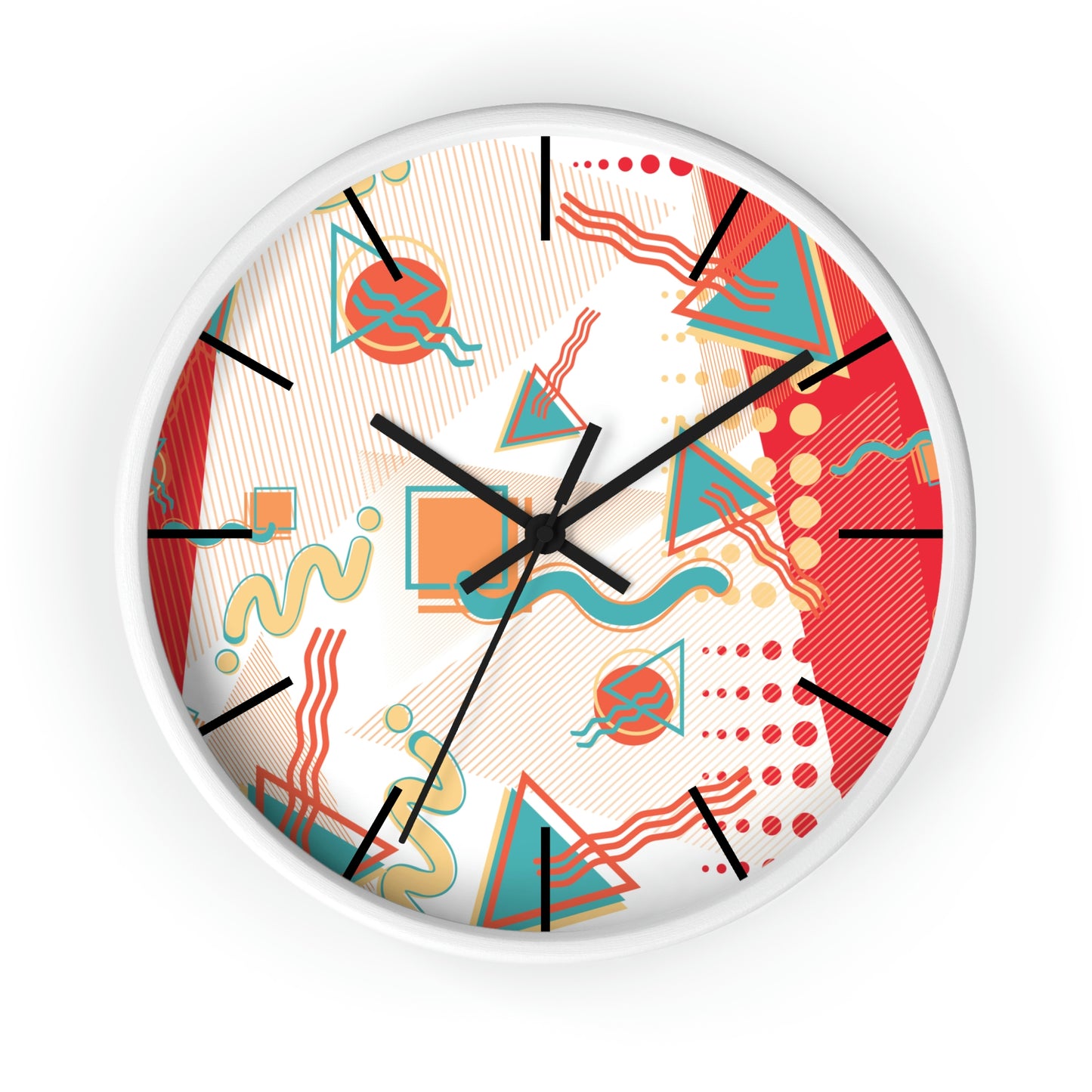 1980s Retro Abstract - Sushi - Wall Clock